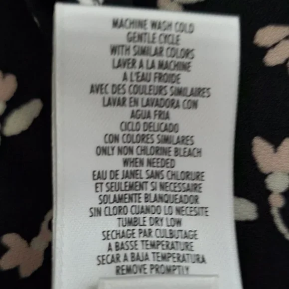 Petite Sophisticate Floral Scoop Neck Shell/Tank Top | NWOT | XSP | Navy Pink WH - Picture 8 of 11